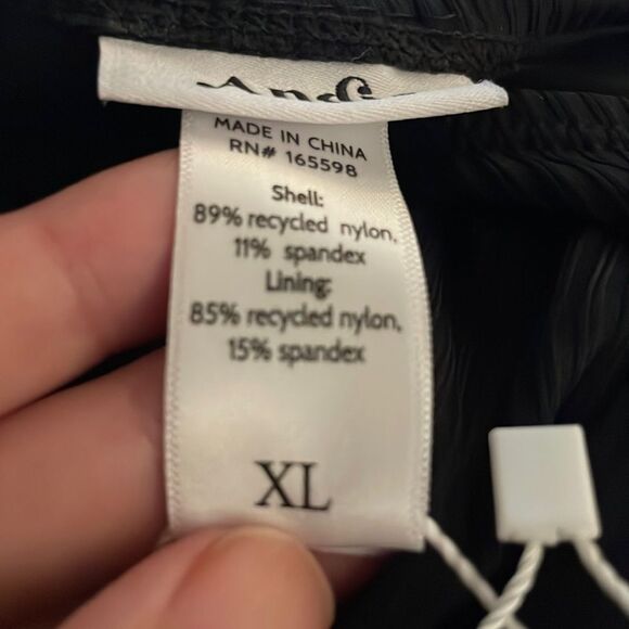 Andie Swim The Malibu One Piece Rib Swimsuit Black size XL NWT - Picture 5 of 7